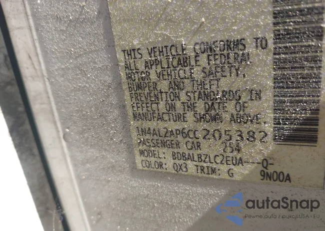 1N4AL2AP6CC205382: 43256089