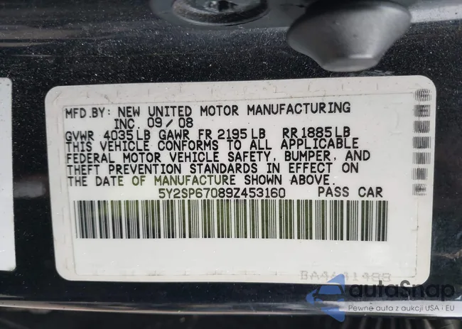 5Y2SP67089Z453160: 43256124