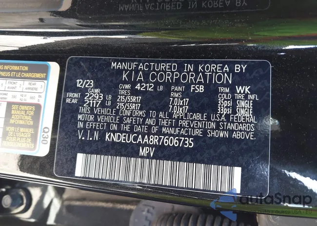 KNDEUCAA8R7606735: 43256193