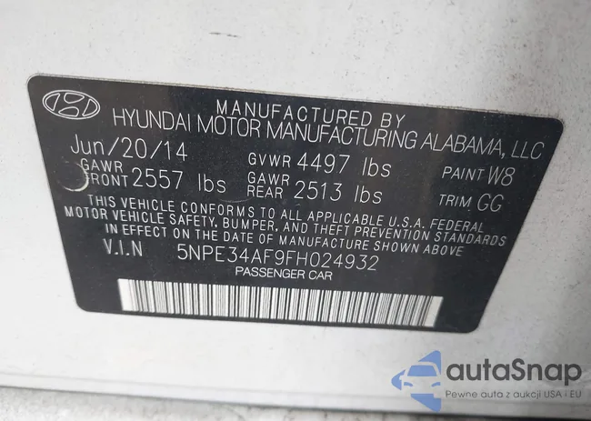 5NPE34AF9FH024932: 43256430