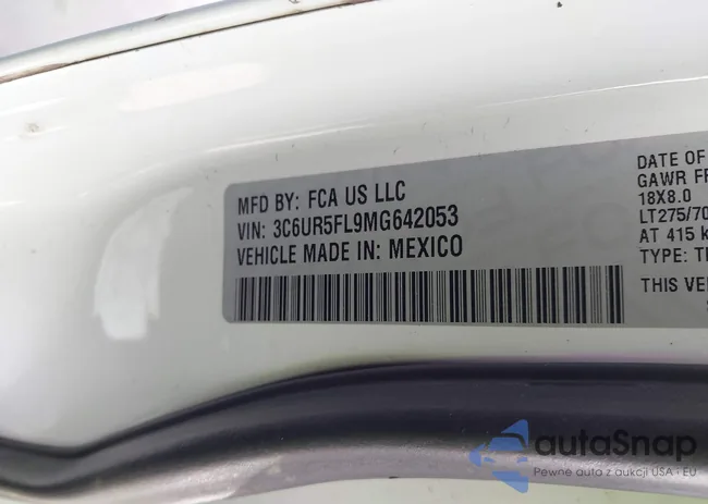 3C6UR5FL9MG642053: 43255509