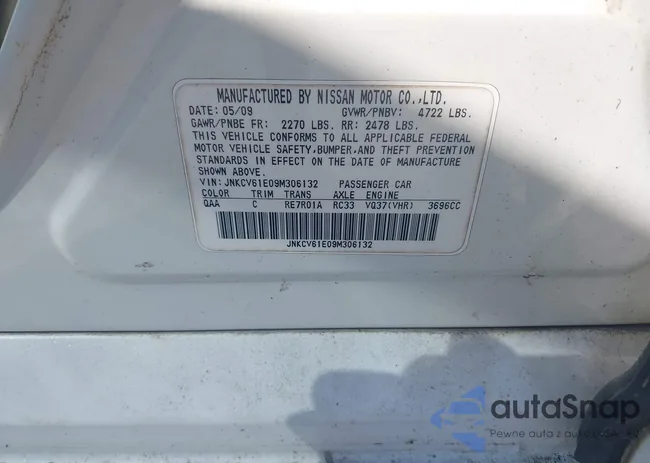 JNKCV61E09M306132: 43255700