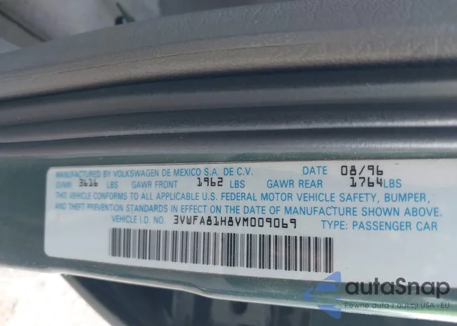 3VWFA81H8VM009069: 43256934