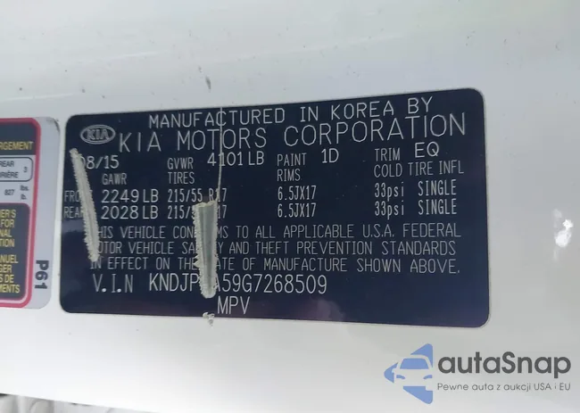 KNDJP3A59G7268509: 43257015