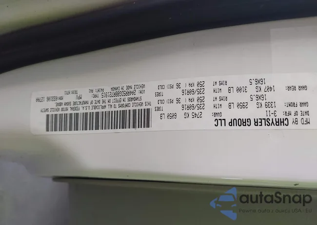 2A4RR5DG8BR721915: 43257093