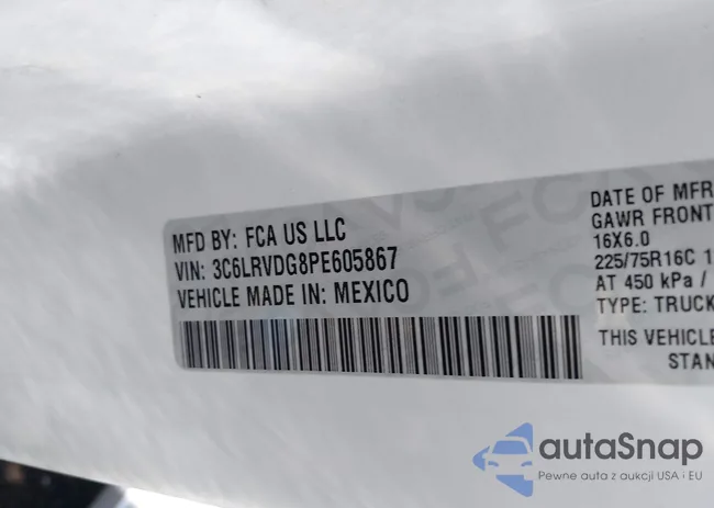 3C6LRVDG8PE605867: 43257160