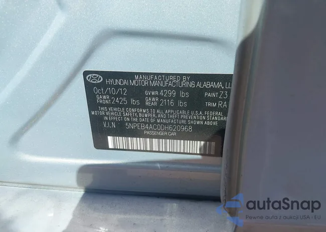 5NPEB4AC0DH620968: 43257230