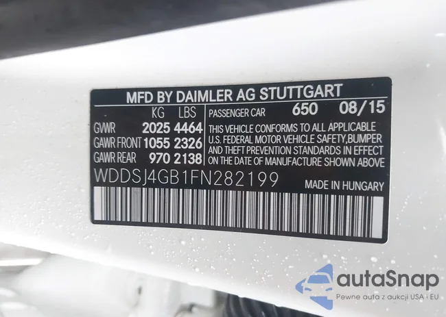 WDDSJ4GB1FN282199: 43257235