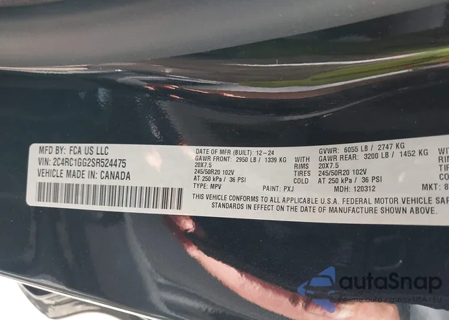 2C4RC1GG2SR524475: 43257276