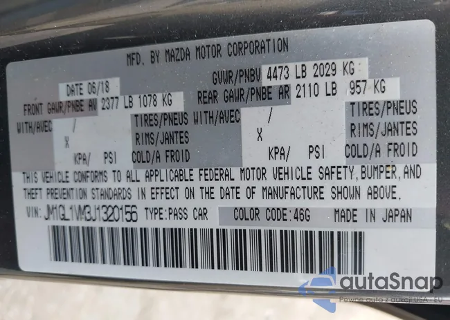 JM1GL1VM3J1320156: 43257343