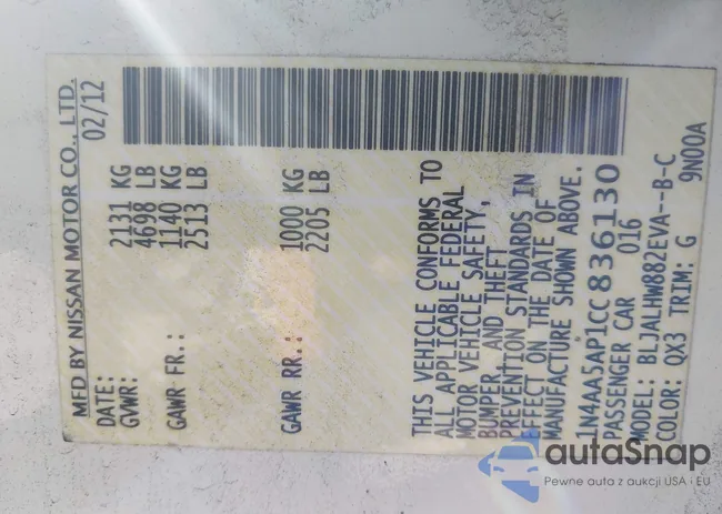 1N4AA5AP1CC836130: 43257352