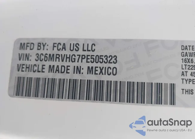 3C6MRVHG7PE505323: 43257370