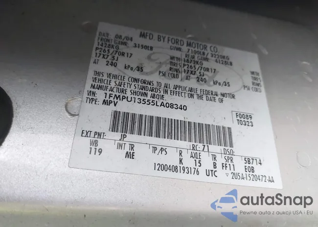 1FMPU13555LA08340: 43257972