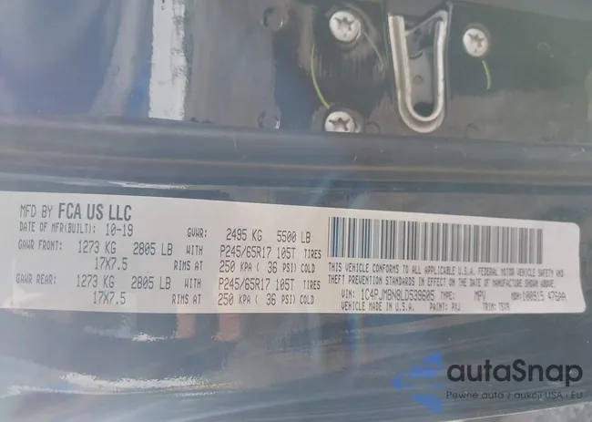 1C4PJMBN8LD539605: 43258050