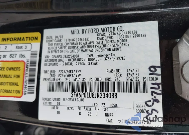 3FA6P0LU8JR234088: 43258066