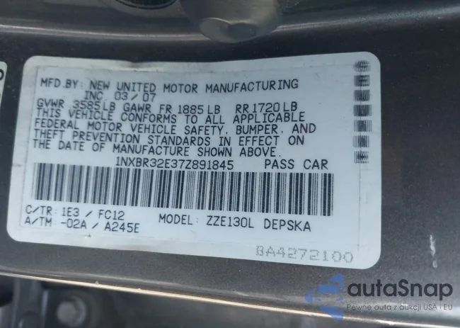 1NXBR32E37Z891845: 43258329