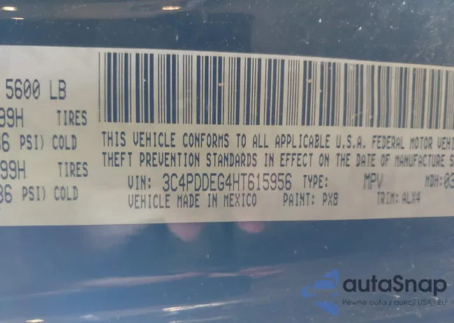 3C4PDDEG4HT615956: 43257441