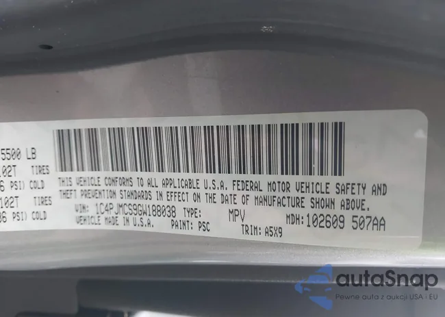 1C4PJMCS9GW188038: 43257448