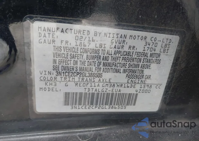 3N1CE2CP2GL386505: 43258880