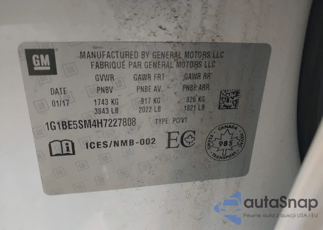 1G1BE5SM4H7227808: 43258940