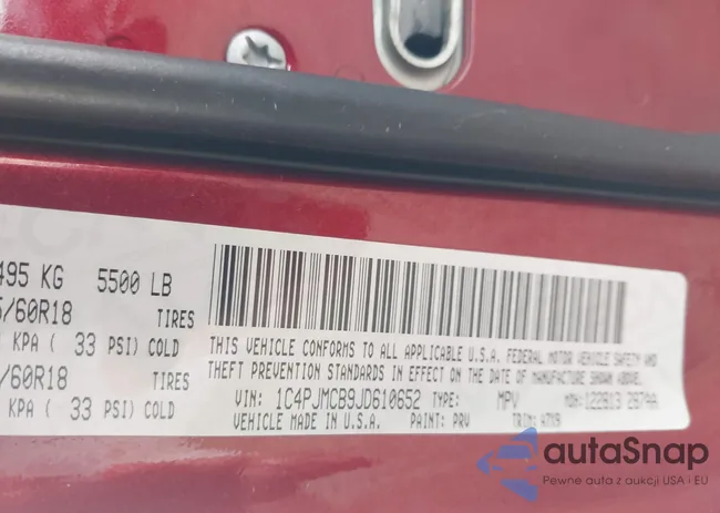 1C4PJMCB9JD610652: 43259023