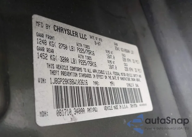 1J8GP28K88W103616: 43259052