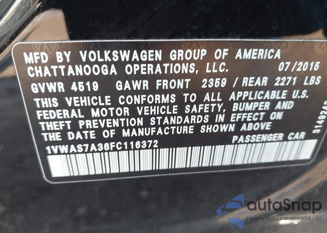 1VWAS7A36FC116372: 43259168