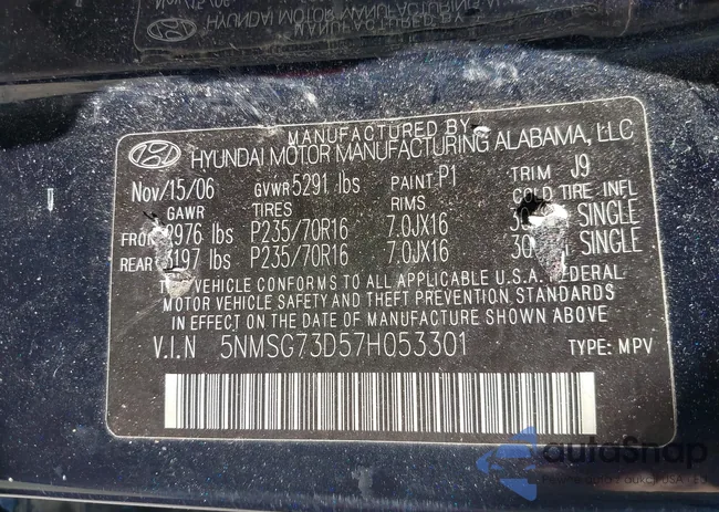 5NMSG73D57H053301: 43259173