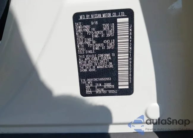 JN8AY2NC1H9502653: 43259187