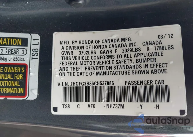 2HGFG3B86CH537886: 43259188