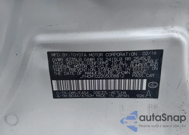 JTHCM1D22G5008812: 43259295