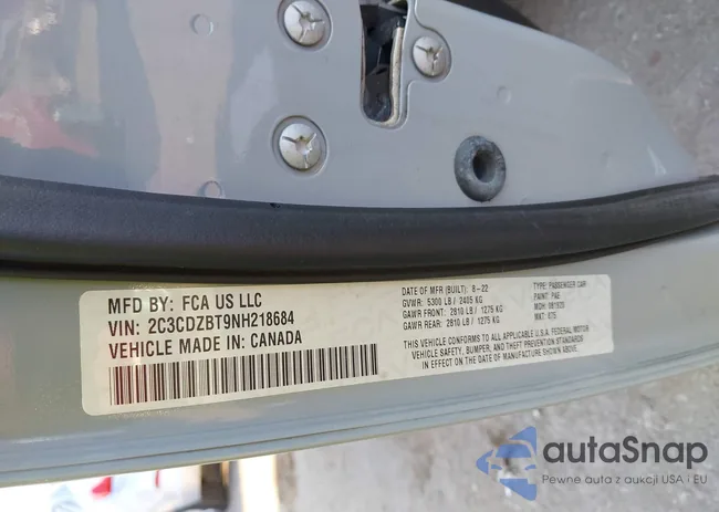 2C3CDZBT9NH218684: 43259336