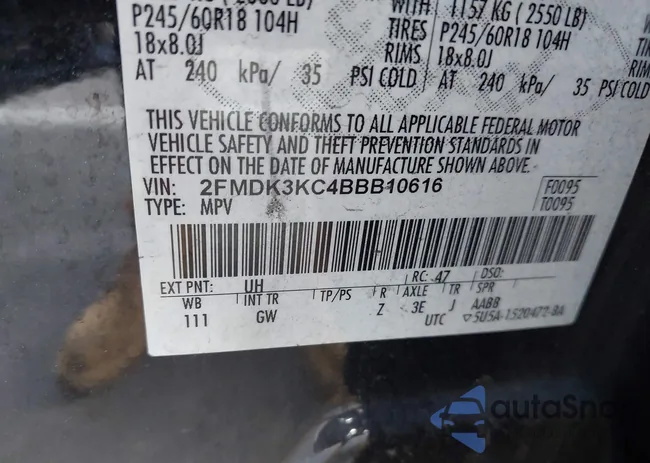 2FMDK3KC4BBB10616: 43259339