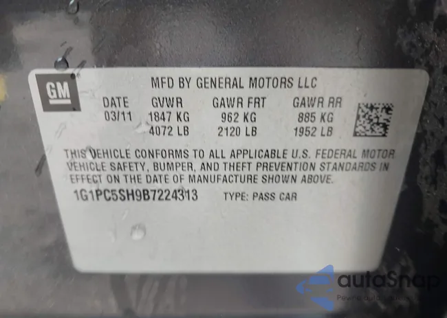 1G1PC5SH9B7224313: 43259364