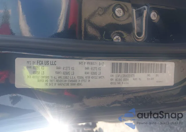 1C4PJLCB5HD221673: 43258495