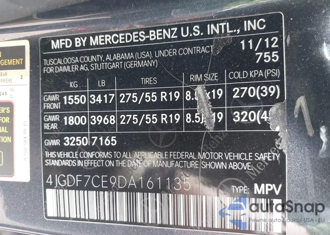 4JGDF7CE9DA161135: 43258545