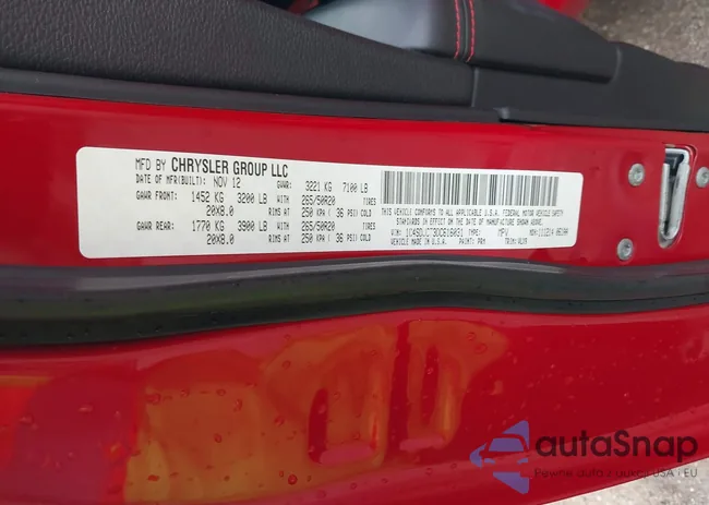 1C4SDJCT3DC616031: 43258657