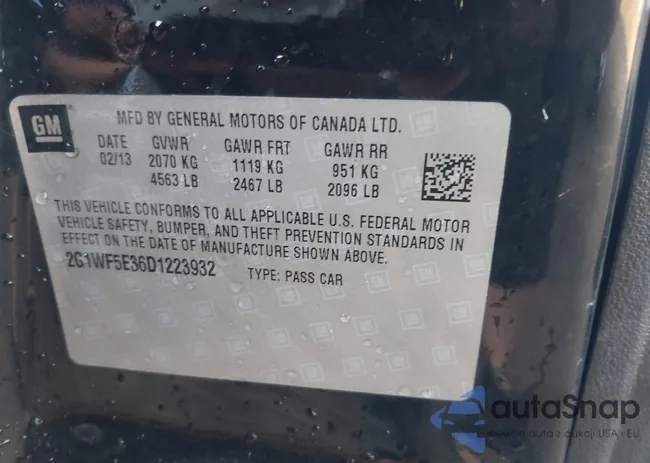 2G1WF5E36D1223932: 43258713