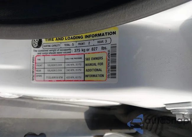 1FADP3E26GL292793: 43258826