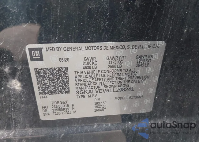 3GKALVEV6LL298241: 43259844