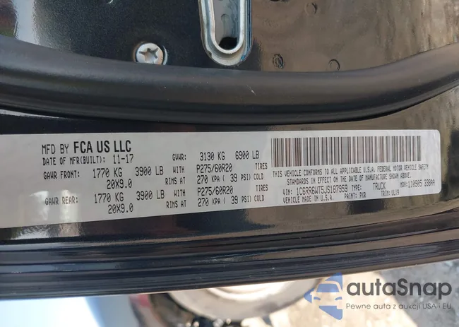 1C6RR6WT5JS187959: 43259947