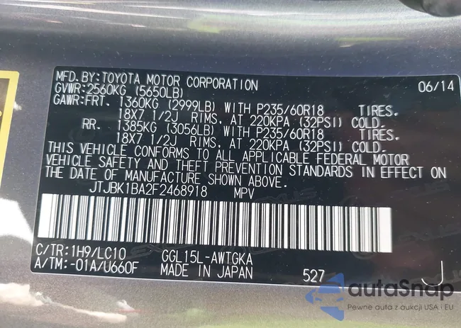 JTJBK1BA2F2468918: 43260081