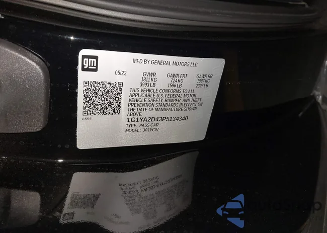 1G1YA2D43P5134340: 43260189