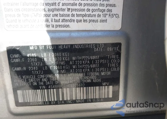 4S4BRBCC1C3205602: 43259550