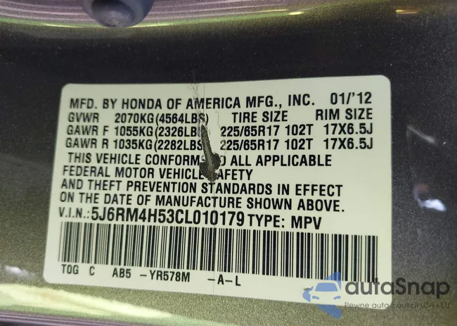 5J6RM4H53CL010179: 43259595