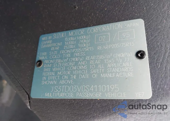 JS3TD03V0S4110195: 43259634