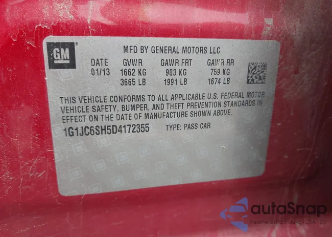 1G1JC6SH5D4172355: 43259638