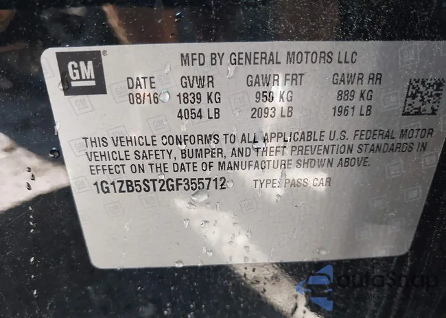 1G1ZB5ST2GF355712: 43261084