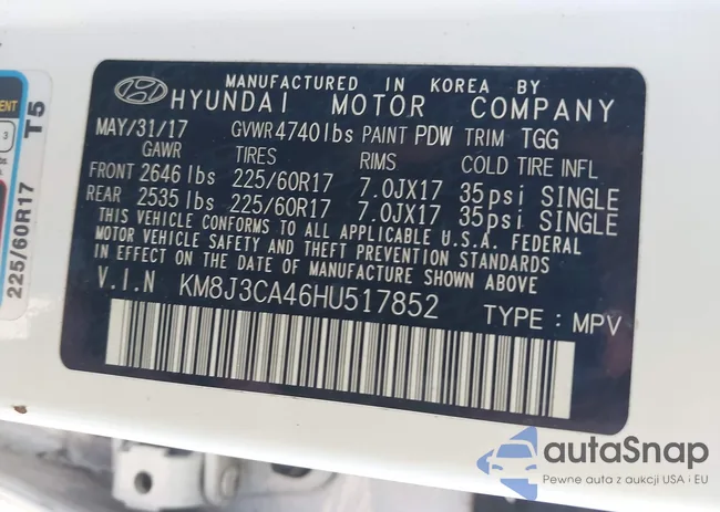 KM8J3CA46HU517852: 43261180