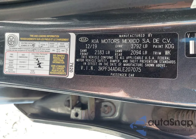 3KPF34AD4LE207075: 43261260